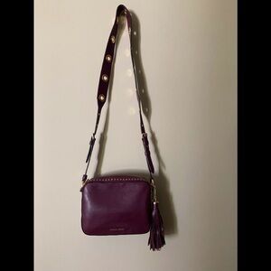 Micheal Kors burgandy leather Brooklyn bag